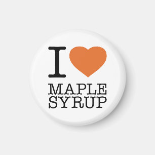 I LOVE MAPLE SYRUP MAGNET