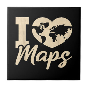 I Love Maps, Geography Tile