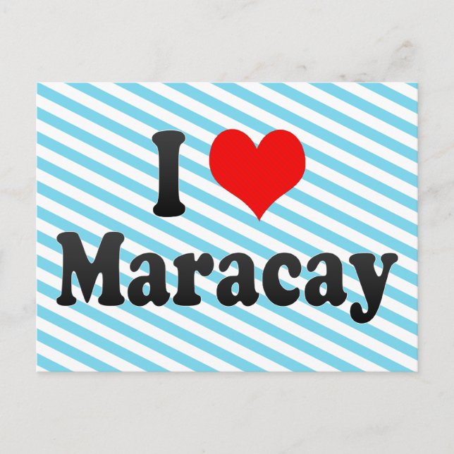 I Love Maracay, Venezuela Postcard (Front)
