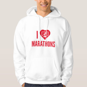 I Love Marathons Hoodie