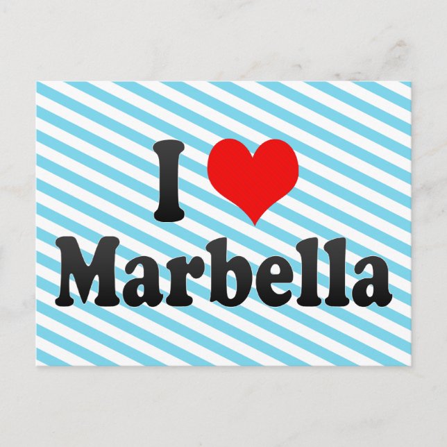 I Love Marbella, Spain Postcard (Front)