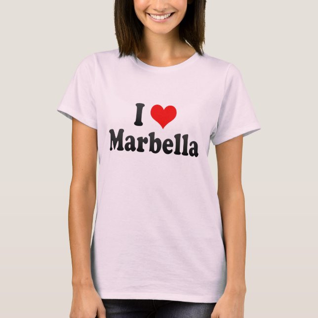 I Love Marbella, Spain T-Shirt (Front)