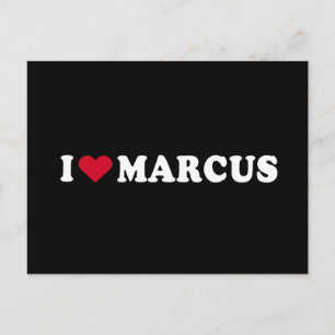 I LOVE MARCUS POSTCARD