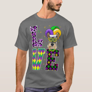 I Love Mardi Gras Festival Party Lover Funny Schna T-Shirt