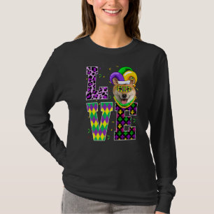 I Love Mardi Gras Festival Party Lover Funny Shiba T-Shirt