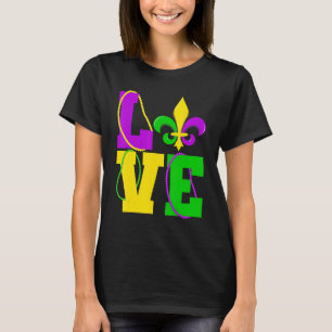 I Love Mardi Gras Funny Mardi Gras Party Celebrati T-Shirt