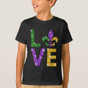 I Love Mardi Gras Mardi Gras Shirt For Girls