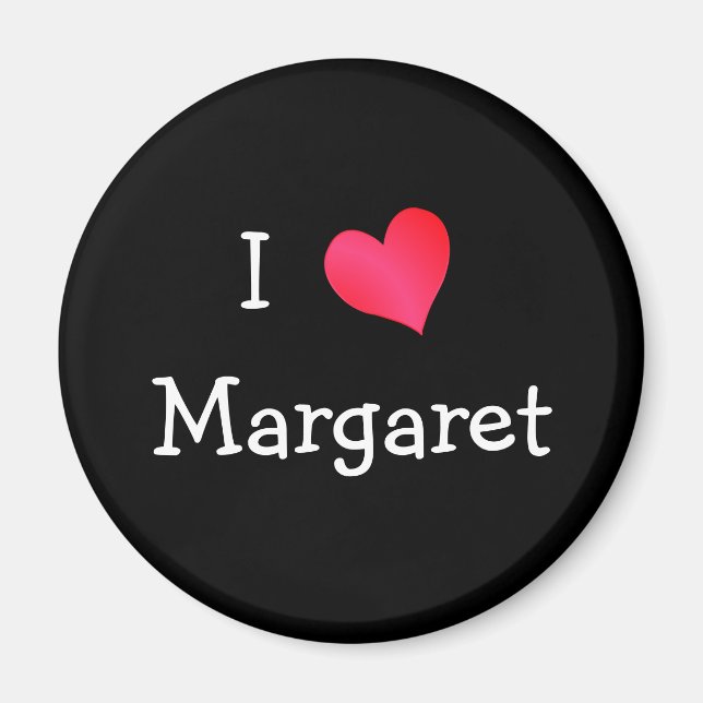 I Love Margaret Magnet (Front)