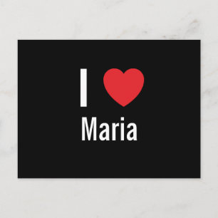 I love Maria Postcard