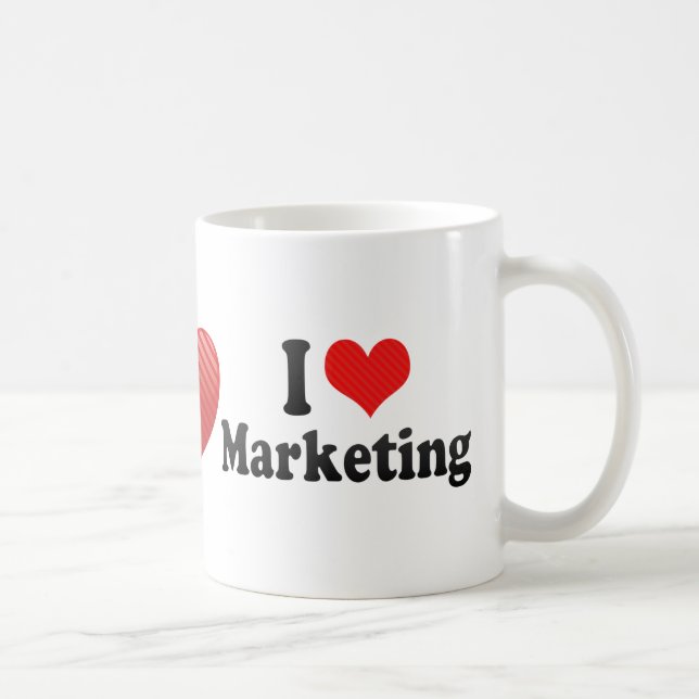 I Love Marketing Coffee Mug (Right)