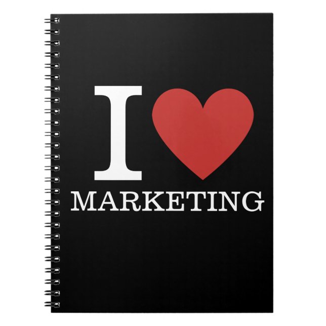 I ❤️ Love Marketing - Marketing Dept. - Notebook (Front)