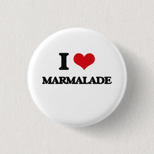 I Love Marmalade 3 Cm Round Badge