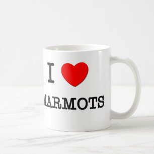 I Love MARMOTS Coffee Mug