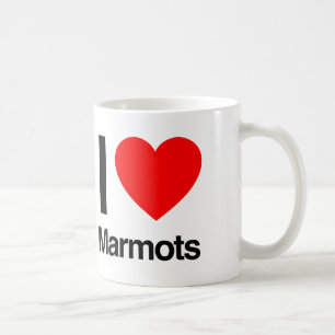 i love marmots coffee mug