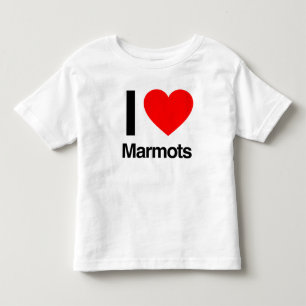 i love marmots toddler T-Shirt