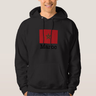 I Love Maroc Cool Morocco Flag Illustration Graphi Hoodie