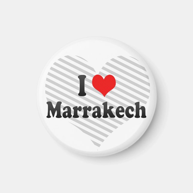 I Love Marrakech, Morocco Magnet (Front)