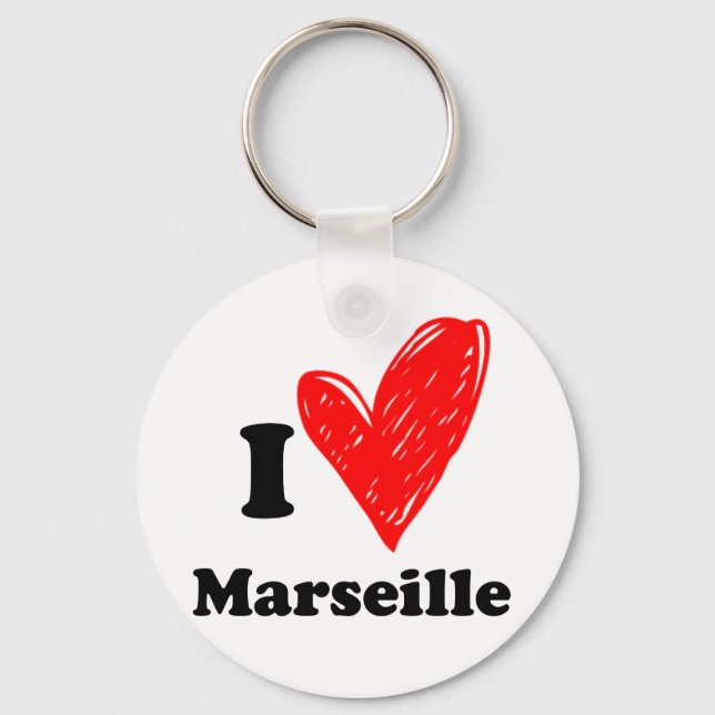 I love Marseille Key Ring (Front)