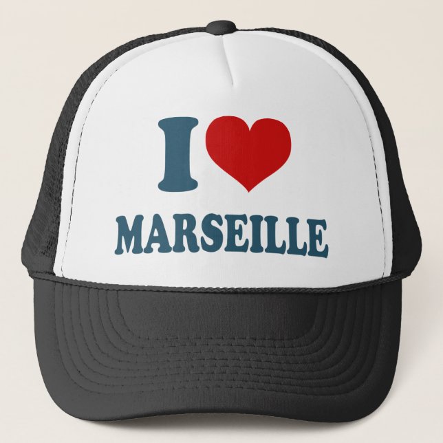 I Love Marseille Trucker Hat (Front)
