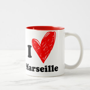 I love Marseille Two-Tone Coffee Mug