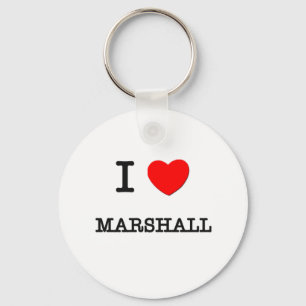 I Love Marshall Key Ring