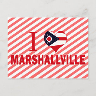 I love Marshallville, Ohio Postcard