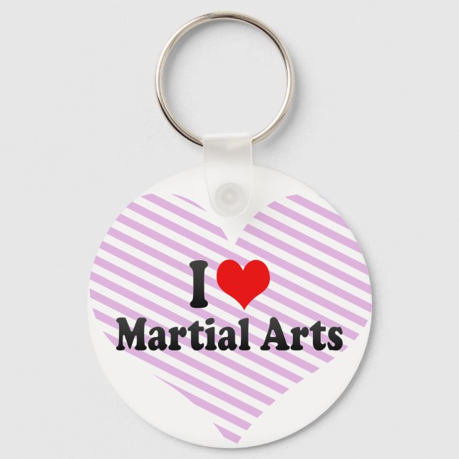 I love Martial Arts Key Ring (Front)