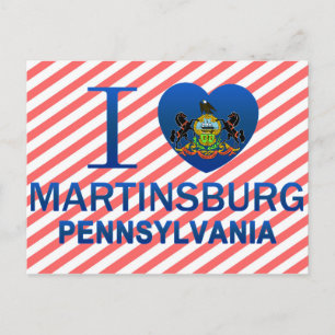 I Love Martinsburg, PA Postcard