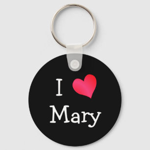 I Love Mary Key Ring