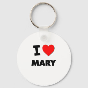 I Love Mary Key Ring