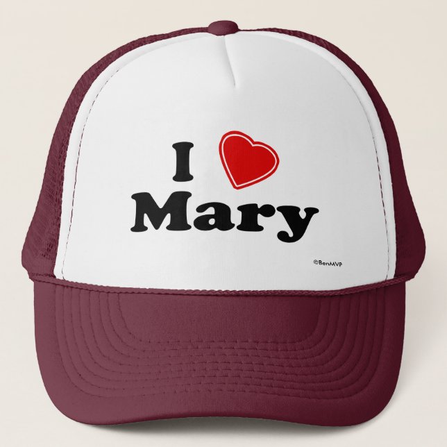 I Love Mary Trucker Hat (Front)