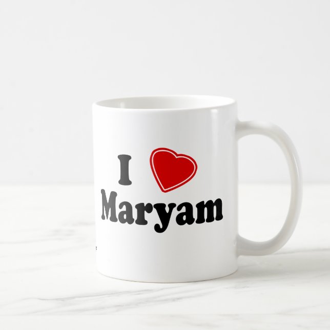 I Love Maryam Coffee Mug (Right)