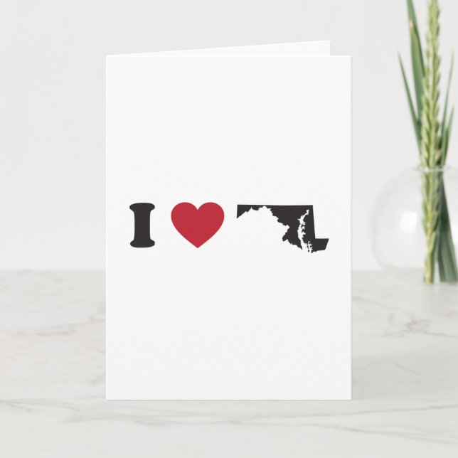 I Love Maryland Card (Front)