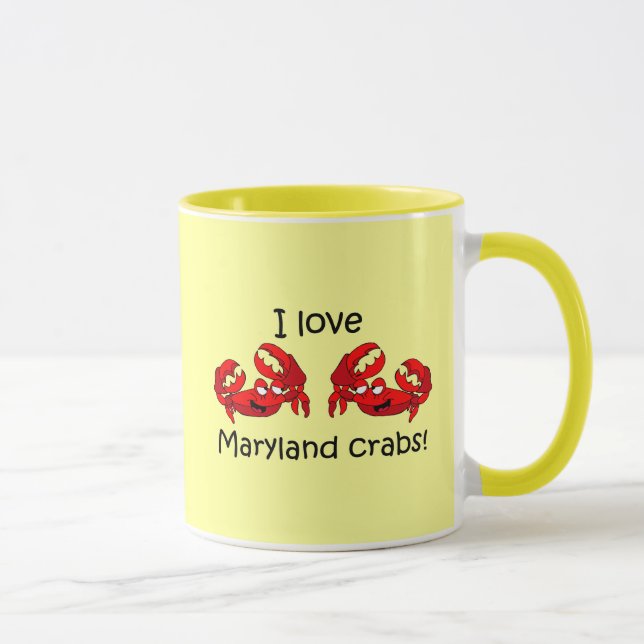 I love maryland crabs! mug (Right)