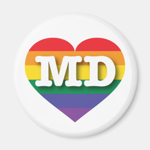 I love Maryland Gay Pride Magnet