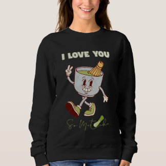 I Love Matcha Cozy Minimal Hoodie
