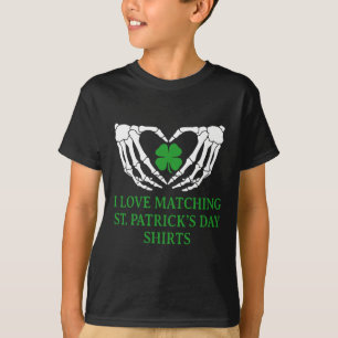 I Love Matching St Patrick's Day Shirts Couples Ma