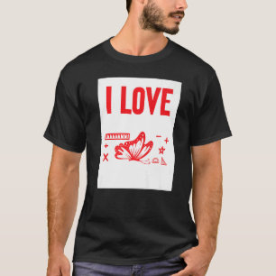 I Love Math And Butterflies T-Shirt