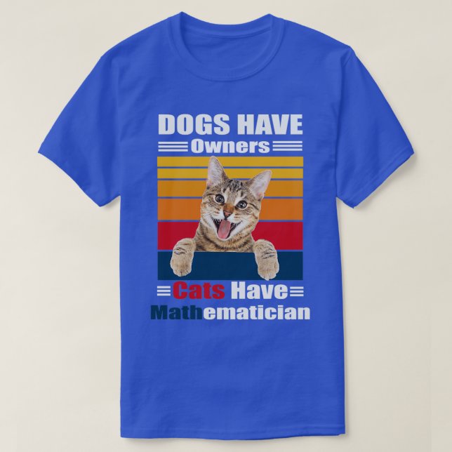 I Love Math And Cats Funny Cat Lover 1 T-Shirt (Design Front)