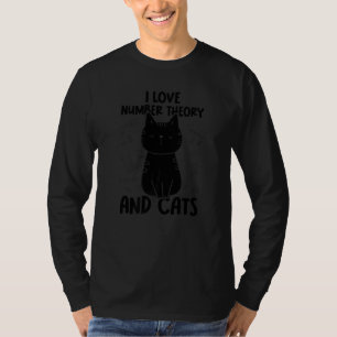 I Love Math and Cats Number Theory T-Shirt