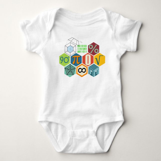 I love Math Baby Bodysuit (Front)