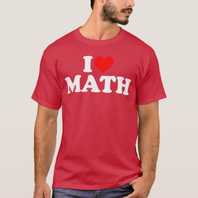I Love Math boy T-Shirt (Front)