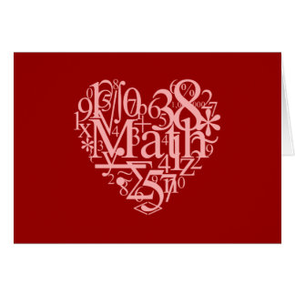 I Love Math Card