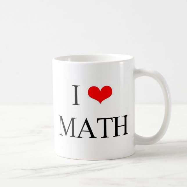 I Love math Coffee Mug (Right)