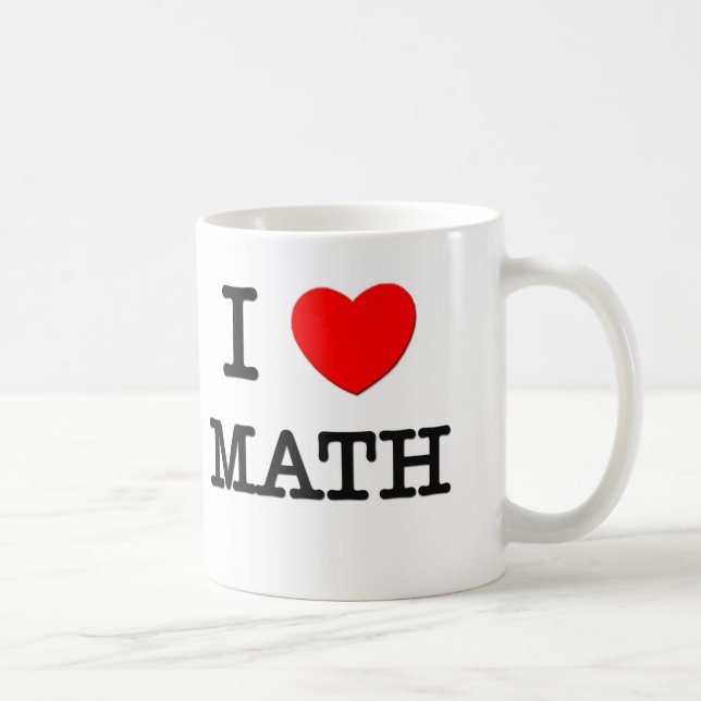 I Love Math Coffee Mug (Right)