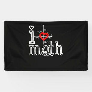 I Love Math I Heart Math Mathematics Banner
