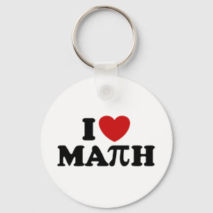 I Love Math Key Ring