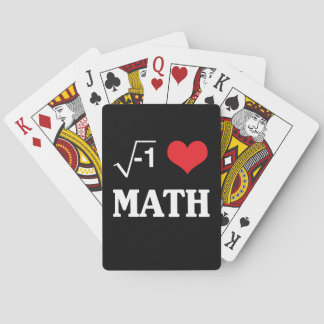 I Love Math Playing Cards