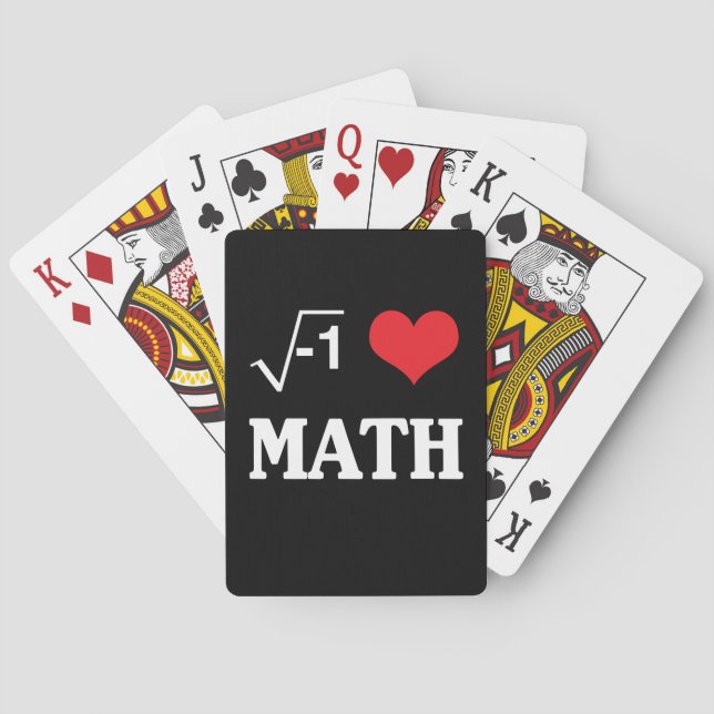 I Love Math Playing Cards (Back)