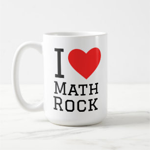 I love math rock square sticker coffee mug